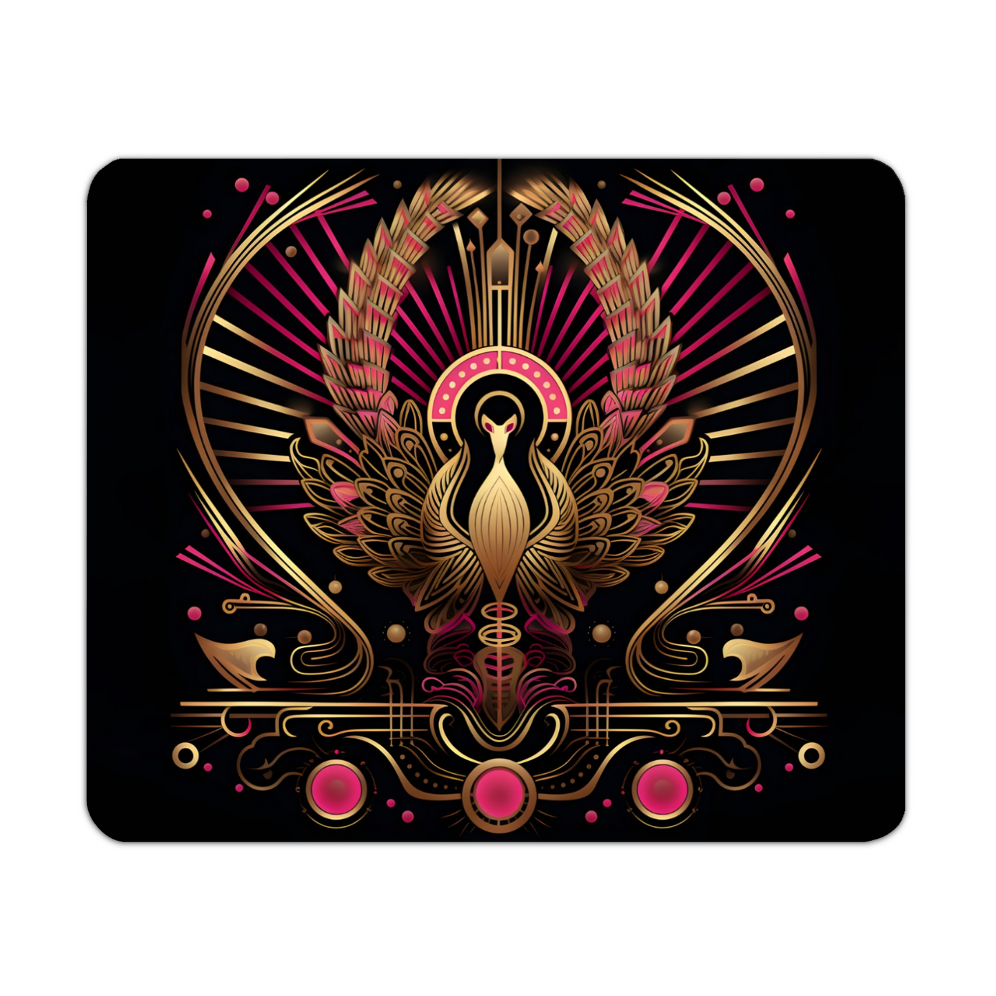 Celestial Aviary Art Deco Design 1 Wooden Placemat