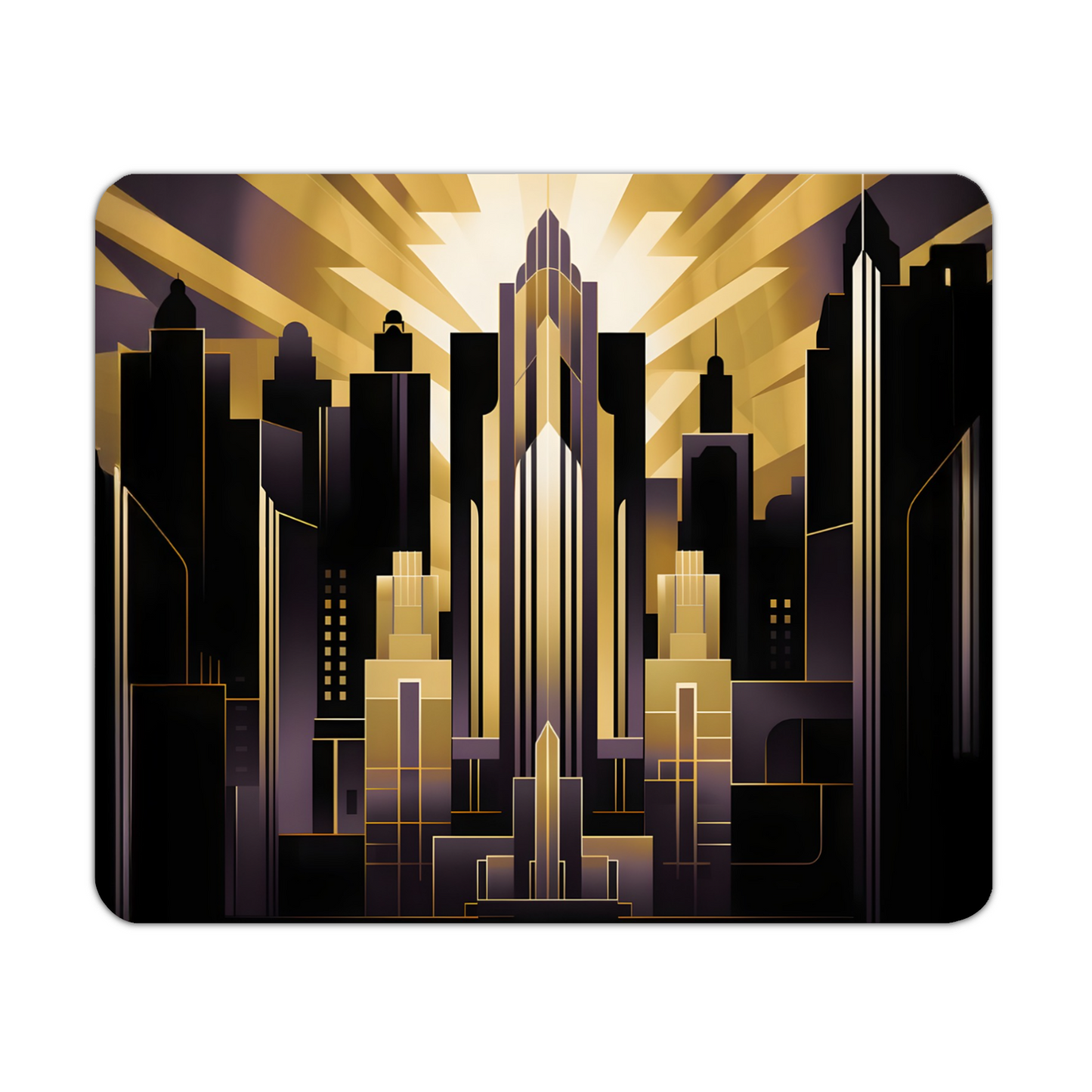 Urban Horizons Art Deco Design 3 Wooden Placemat