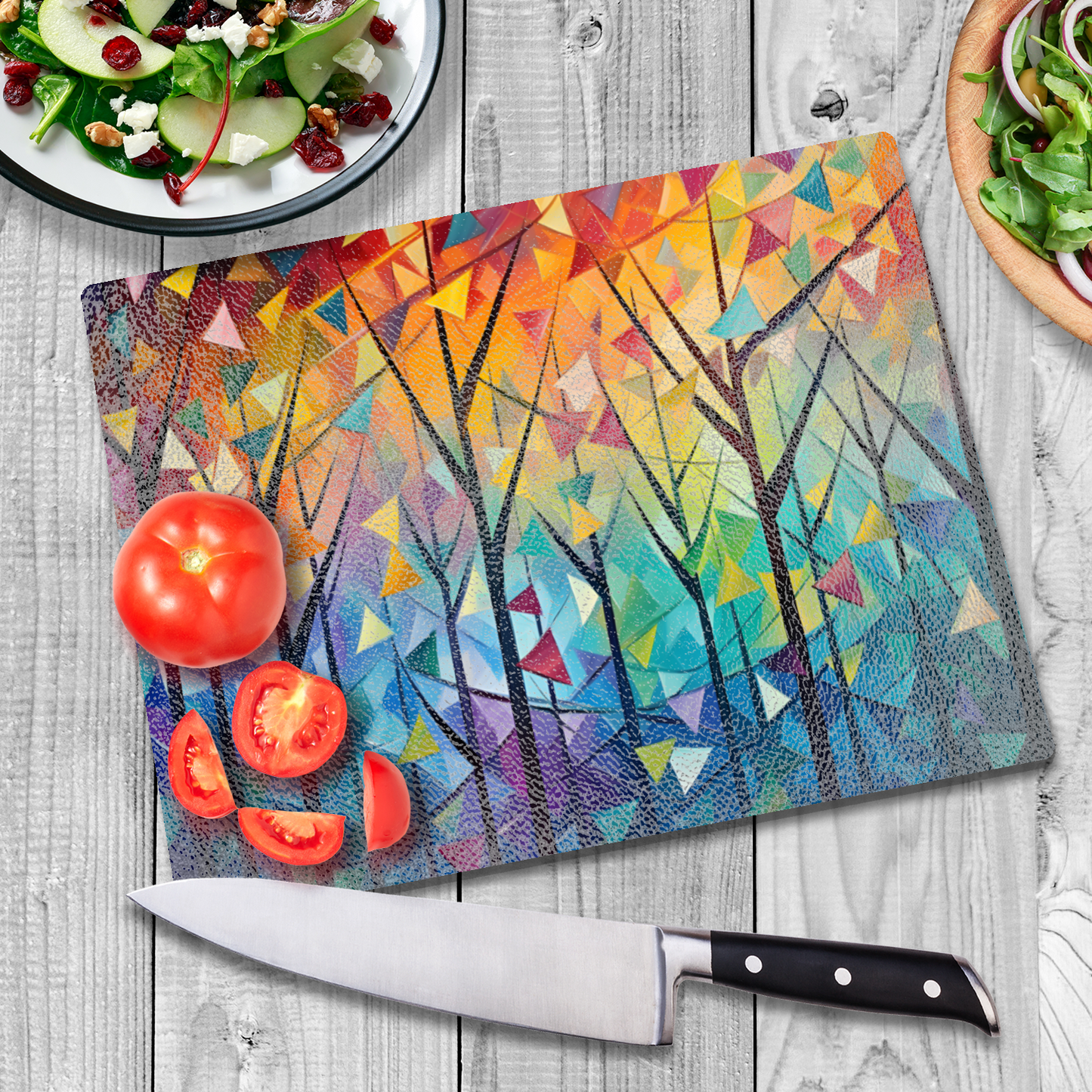 Forest Of Colour Textured Glass Chopping Boards