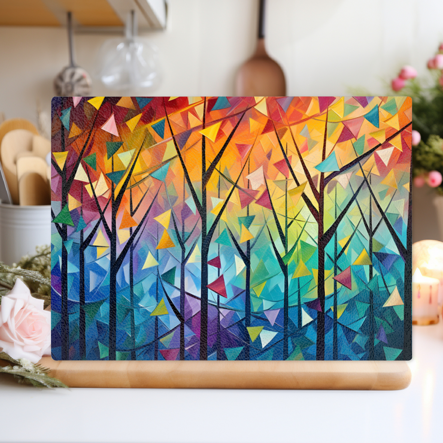 Forest Of Colour Textured Glass Chopping Boards