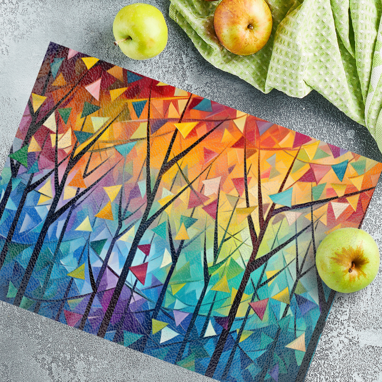 Forest Of Colour Textured Glass Chopping Boards
