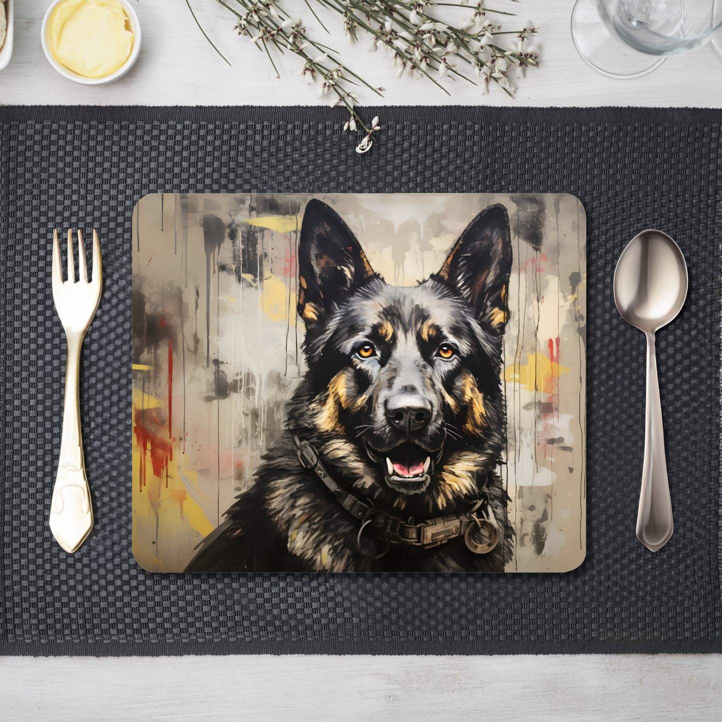 Shepherd Splash Wooden Placemat