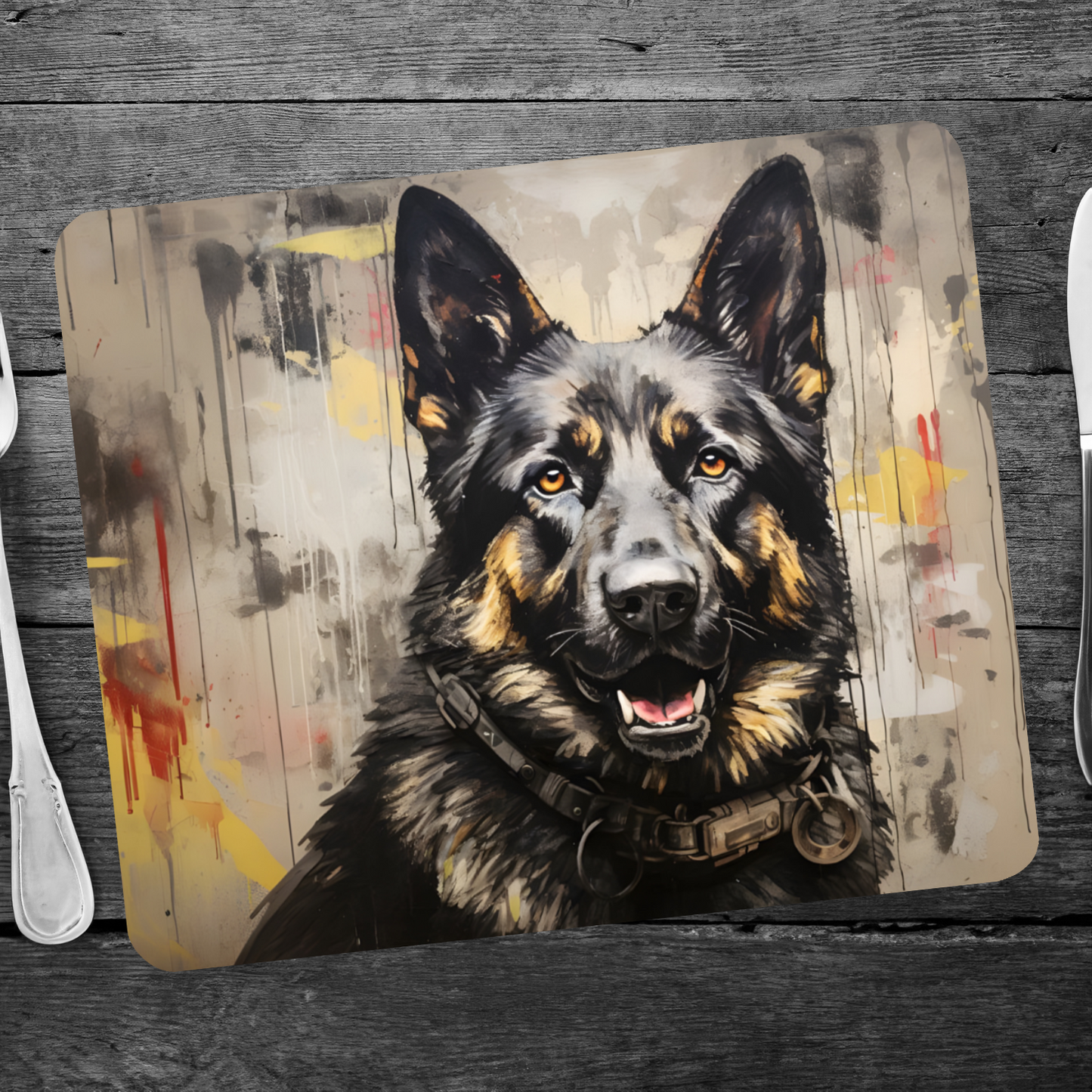 Shepherd Splash Wooden Placemat