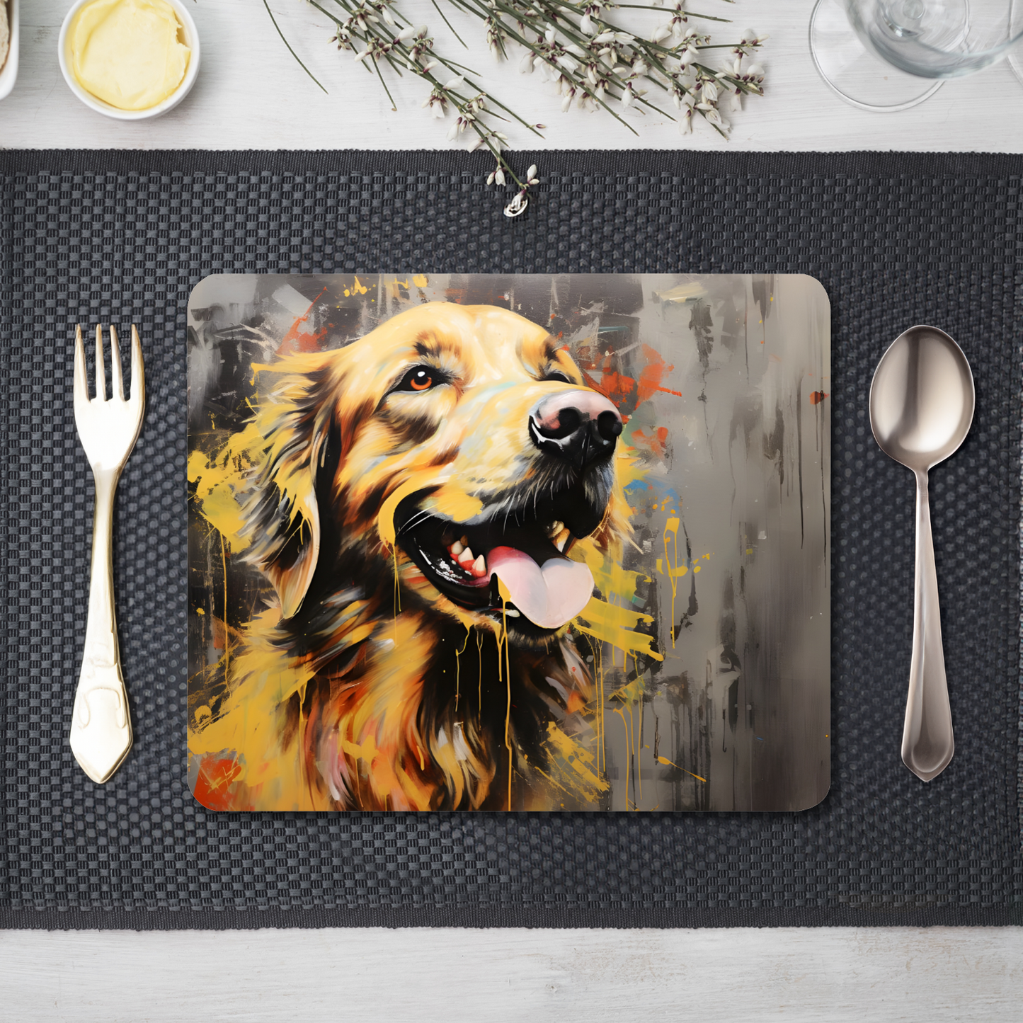 Retriever Radiance Wooden Placemat