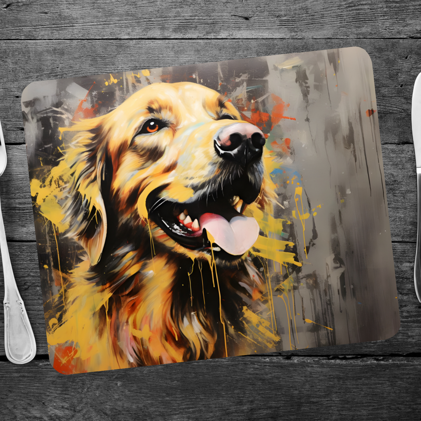 Retriever Radiance Wooden Placemat