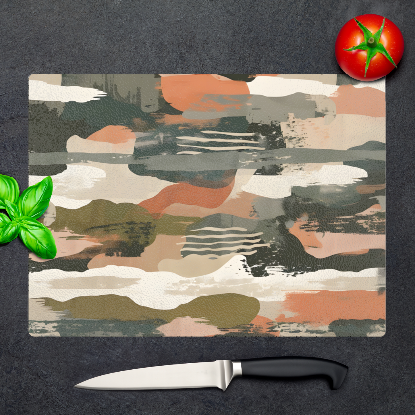Dusk's Harmony Textured Glass Chopping Boards