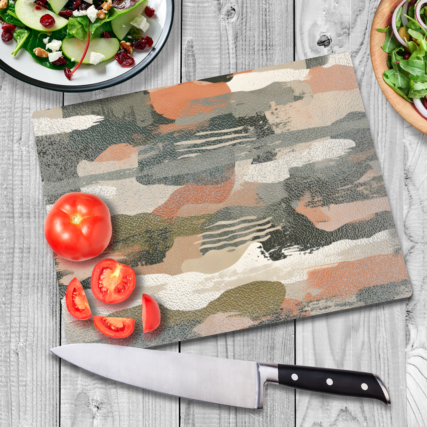 Dusk's Harmony Textured Glass Chopping Boards