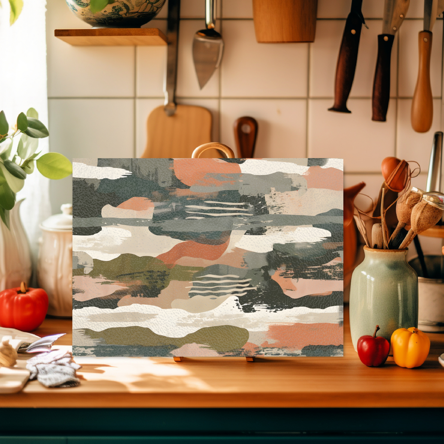 Dusk's Harmony Textured Glass Chopping Boards