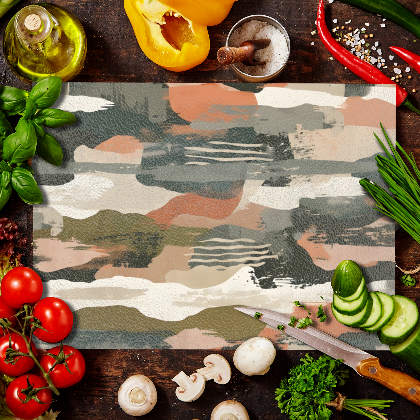 Dusk's Harmony Textured Glass Chopping Boards