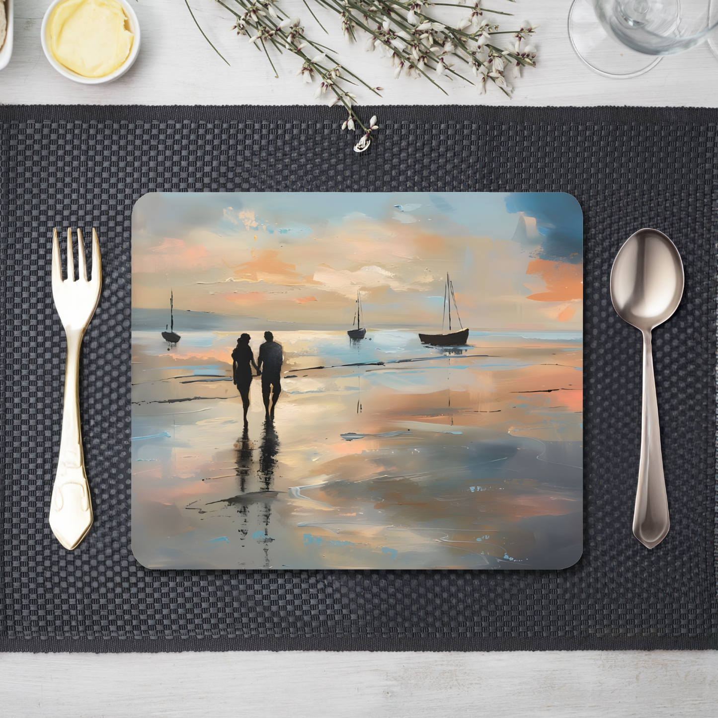 Twilight's Embrace Wooden Placemat