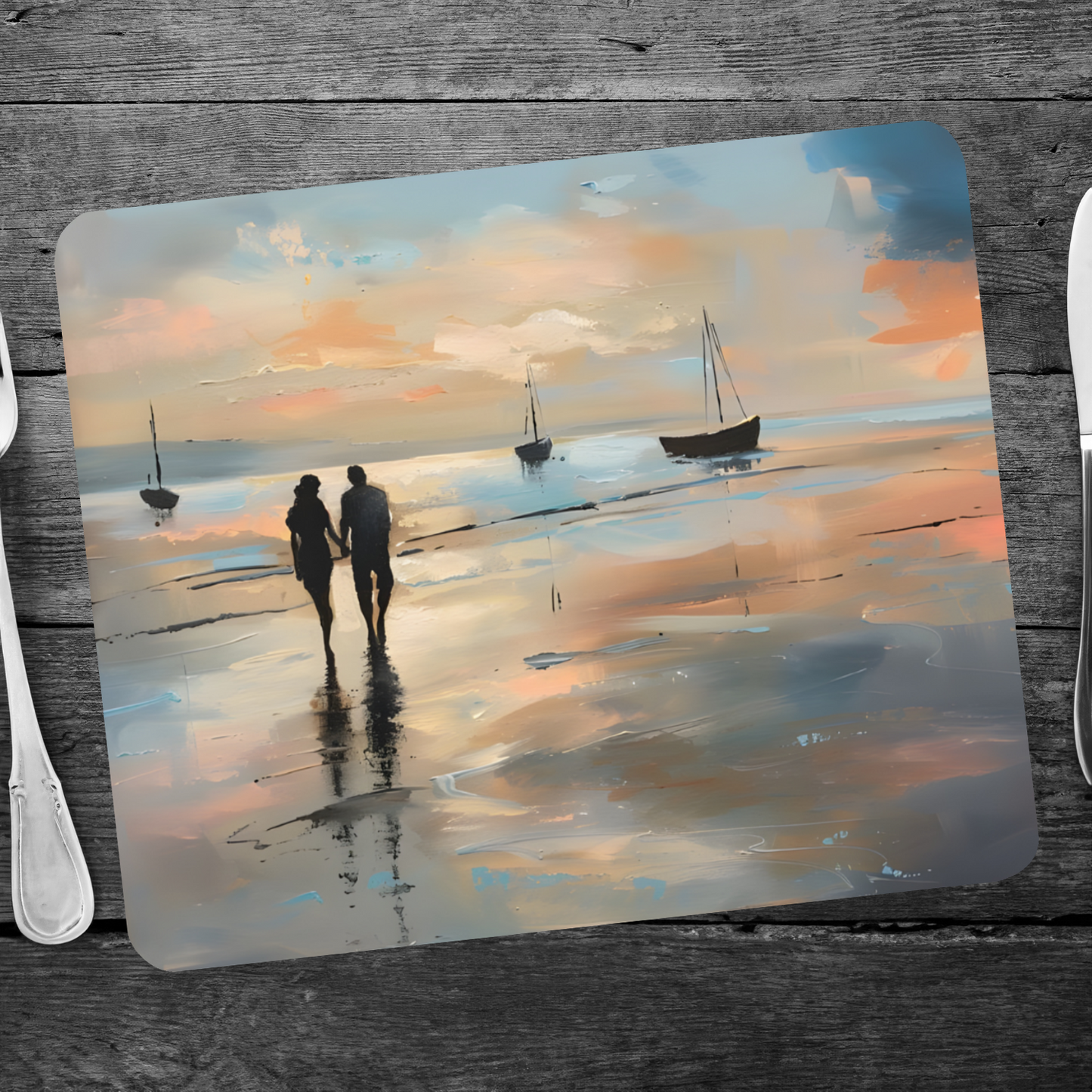 Twilight's Embrace Wooden Placemat