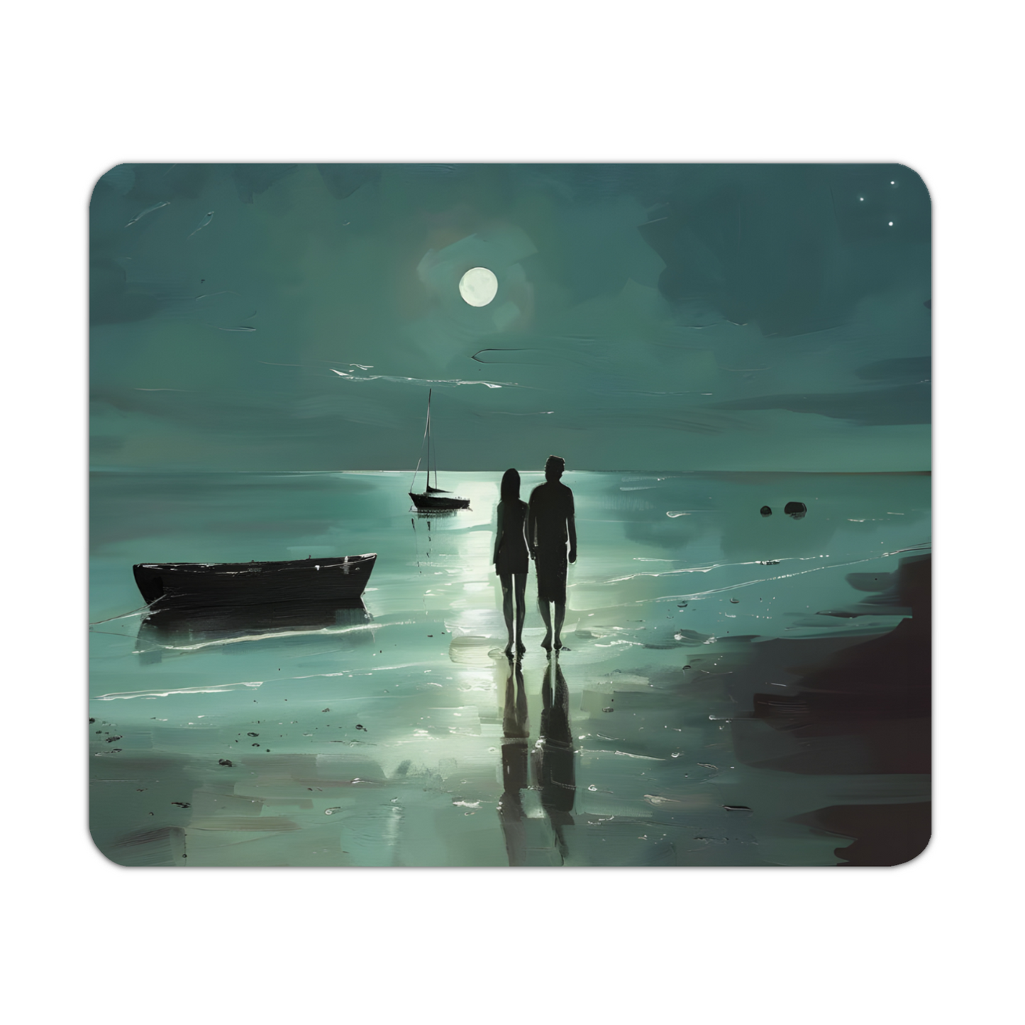 Nocturne's Reflection Wooden Placemat