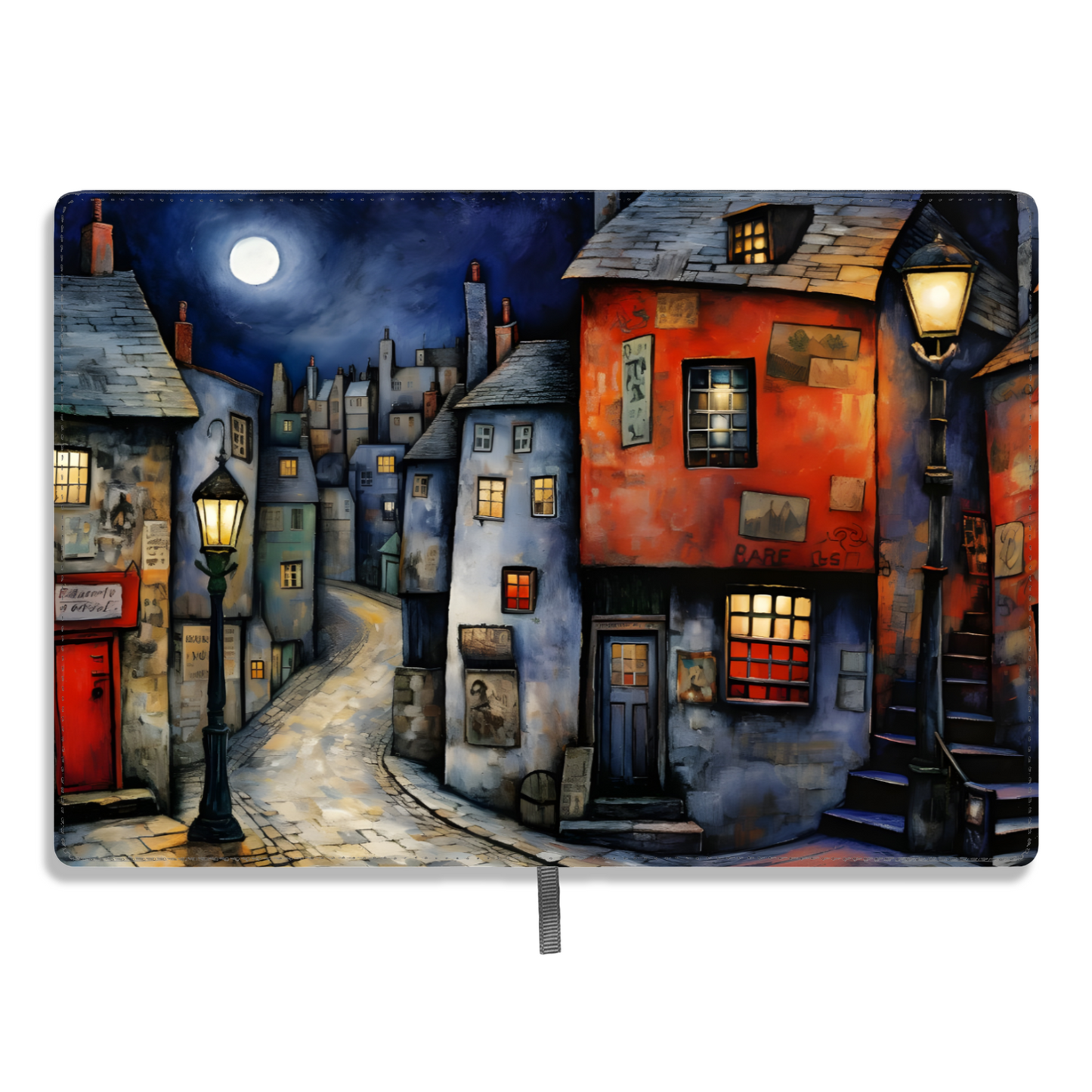 Moonlit Murmurs Allover Printed Lined Journal
