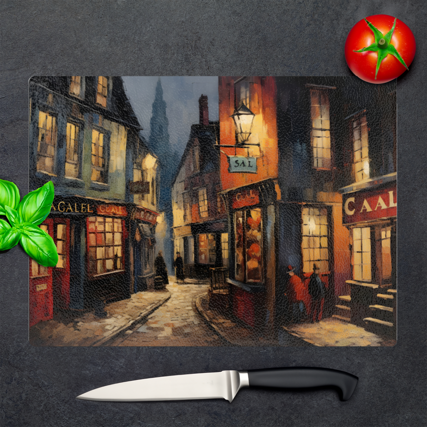 Twilight Alcove Textured Glass Chopping Boards