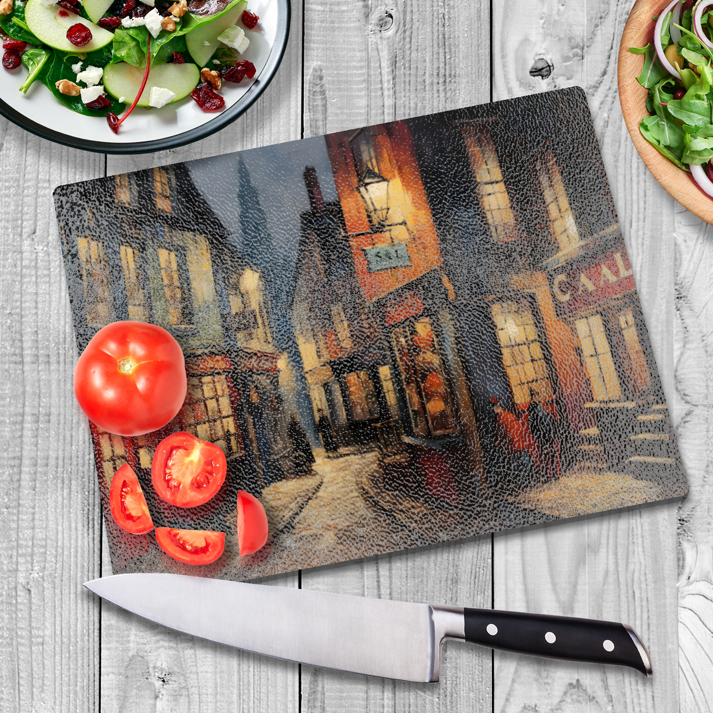 Twilight Alcove Textured Glass Chopping Boards