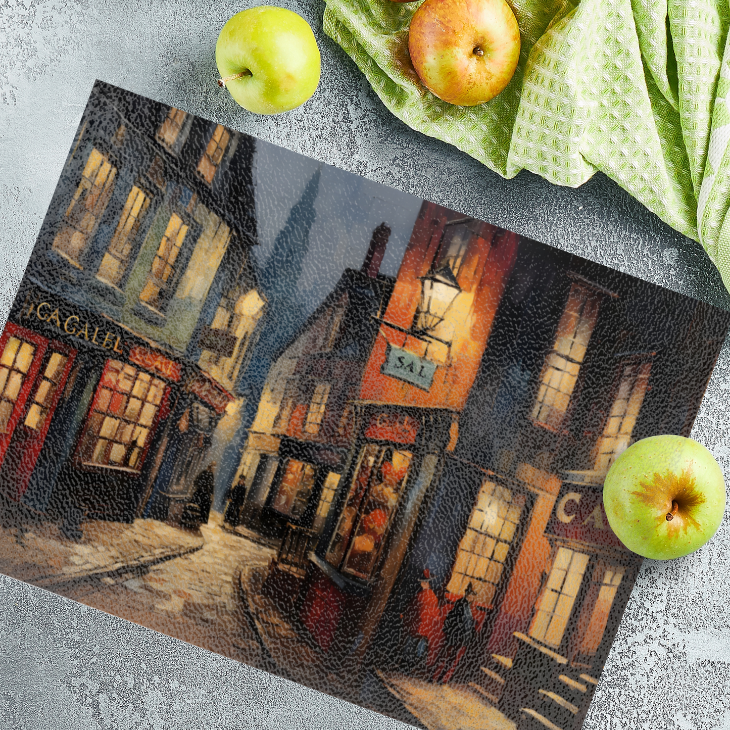 Twilight Alcove Textured Glass Chopping Boards