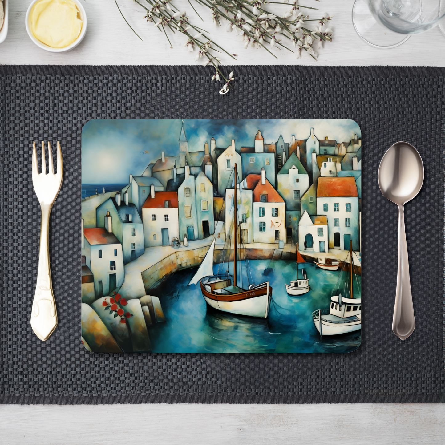 Harbour Hues Wooden Placemat