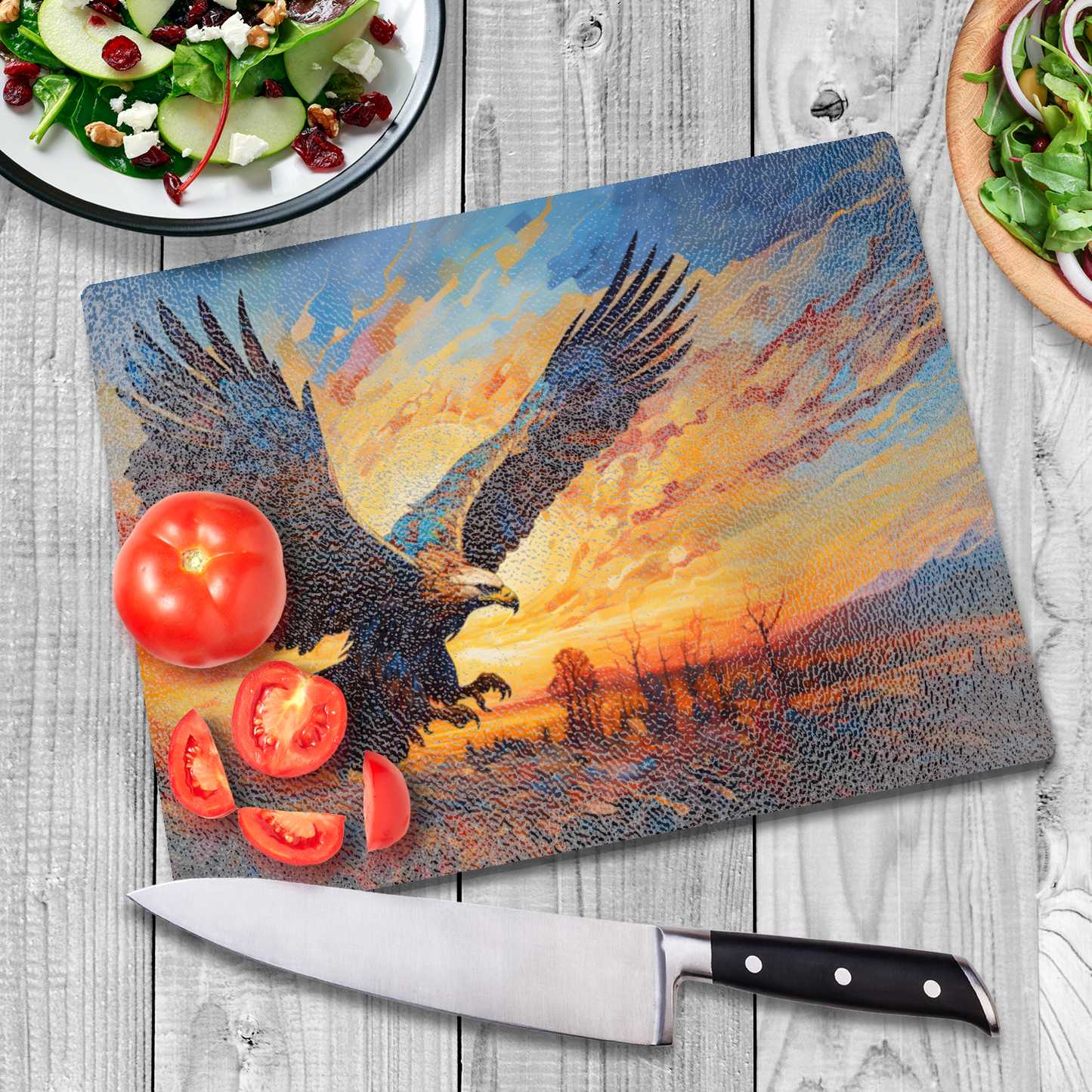 Golden Eagle Textured Glass Chopping Boards