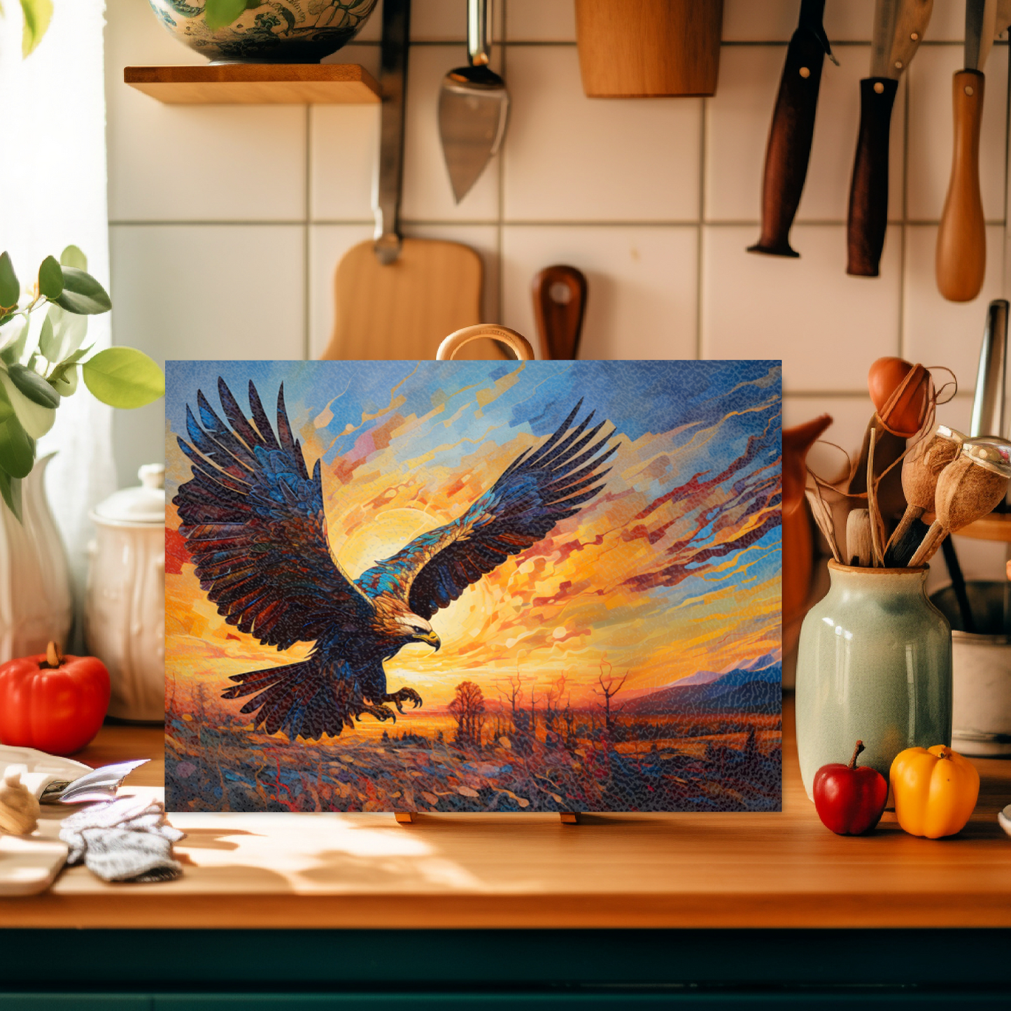 Golden Eagle Textured Glass Chopping Boards