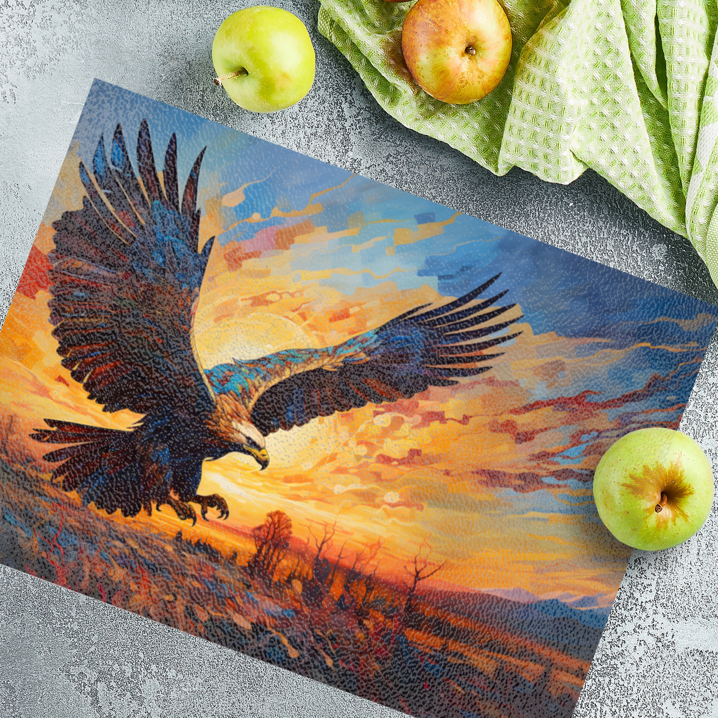 Golden Eagle Textured Glass Chopping Boards