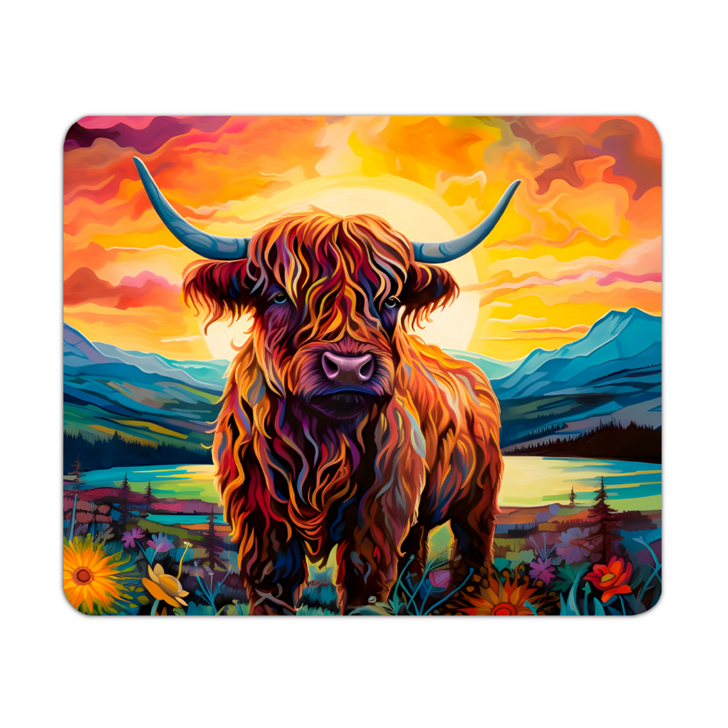 Highland Cow Wooden Placemat