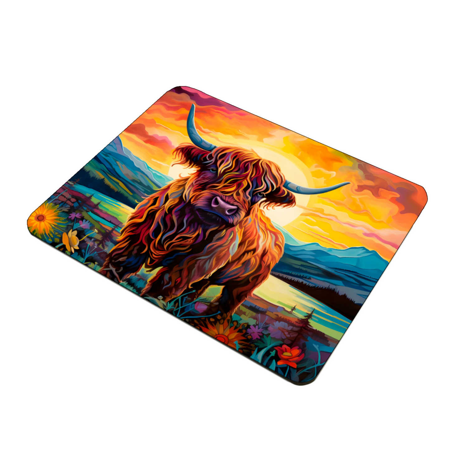 Highland Cow Wooden Placemat