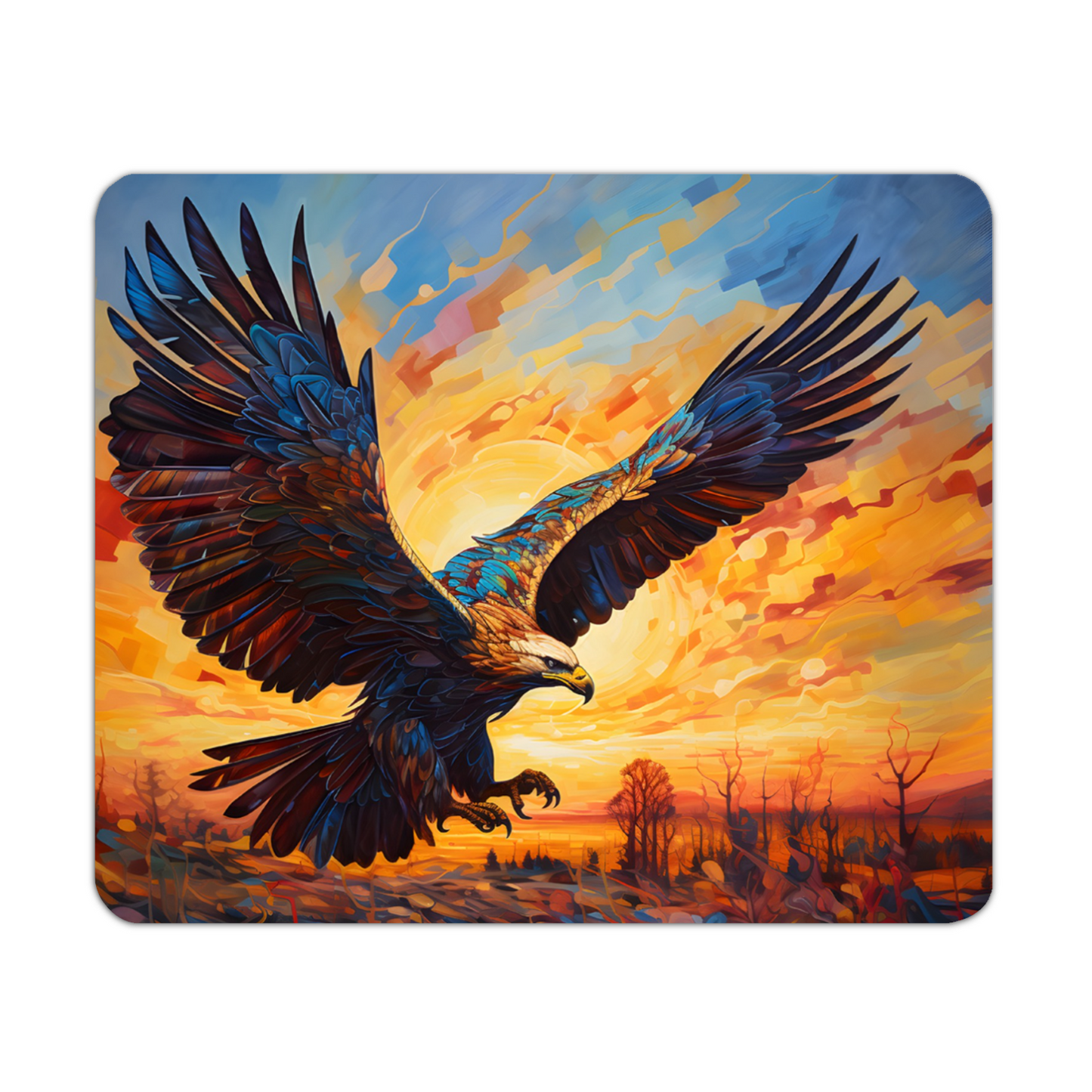 Golden Eagle Wooden Placemat