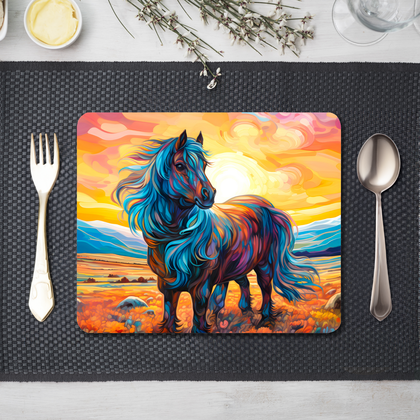 Shetland Pony Wooden Placemat