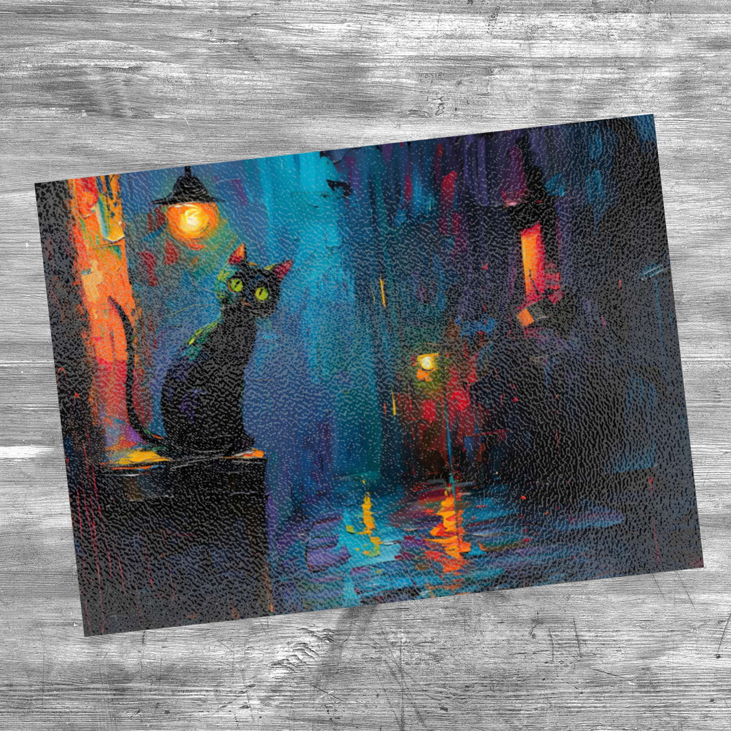 Nocturnal Guardian Textured Glass Chopping Boards