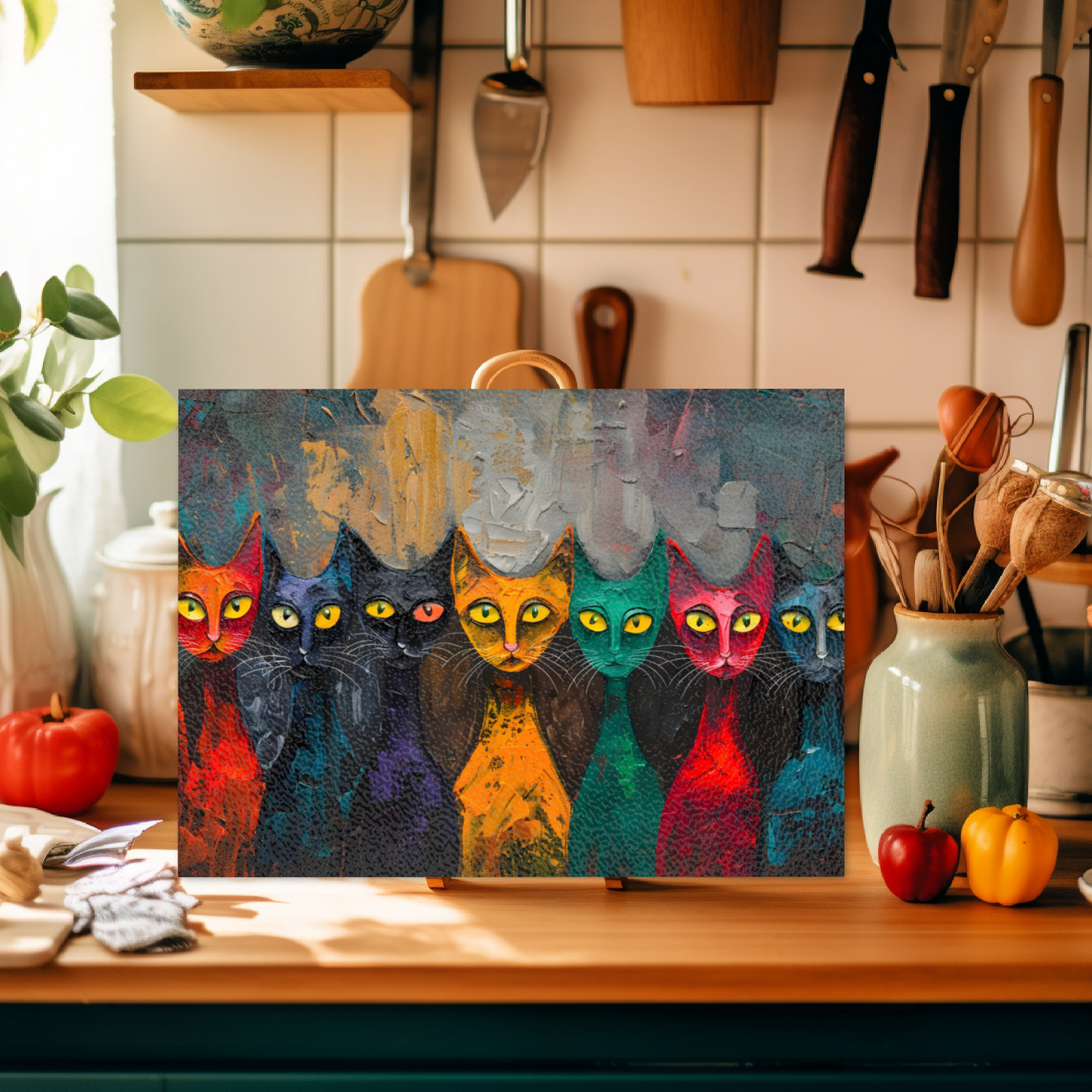 Council of Whiskers Textured Glass Chopping Boards