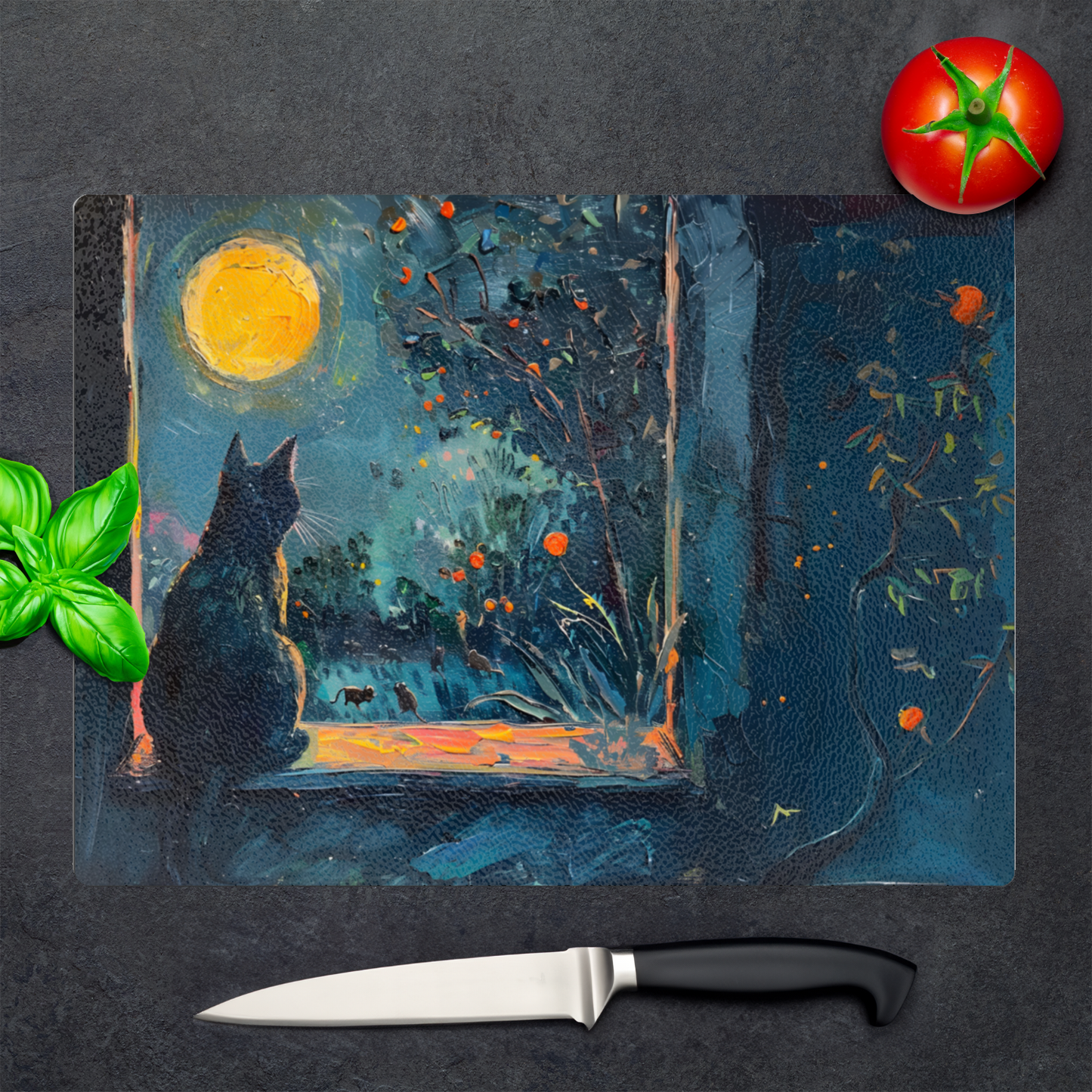 Window to the Wild Textured Glass Chopping Boards