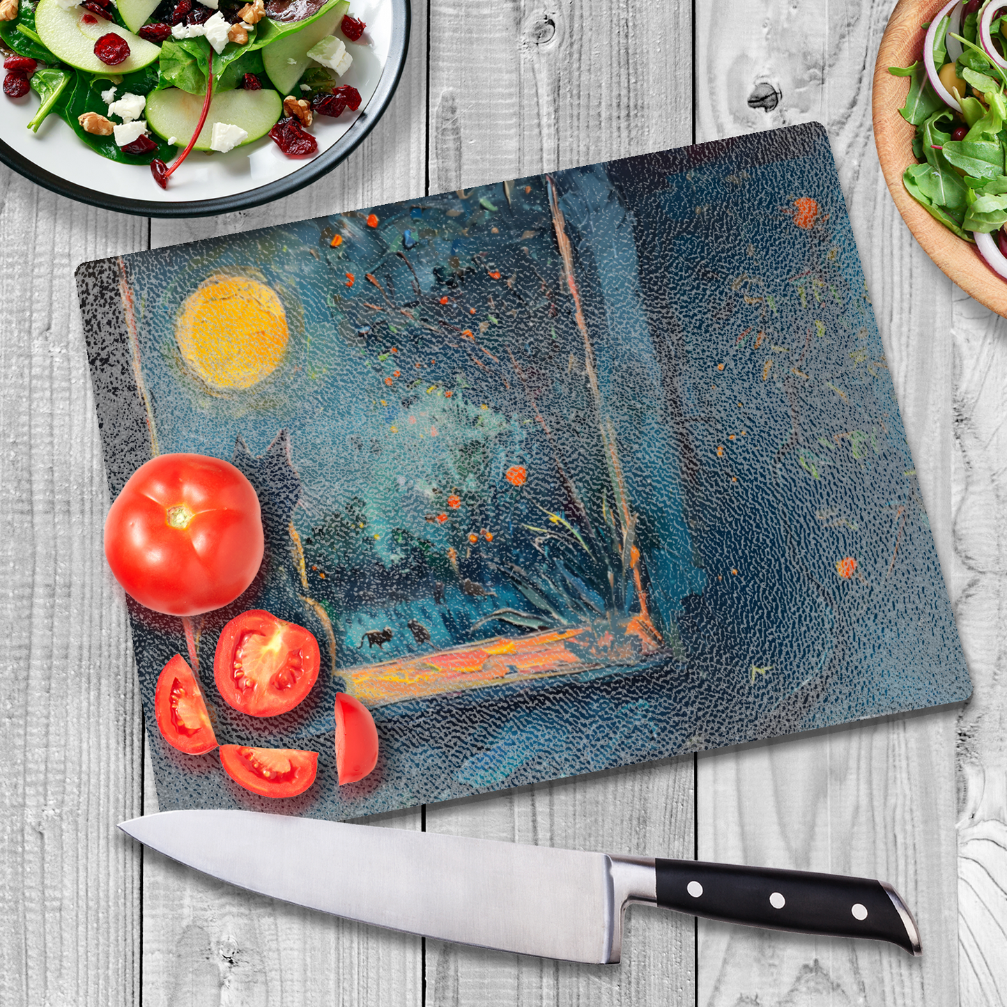 Window to the Wild Textured Glass Chopping Boards