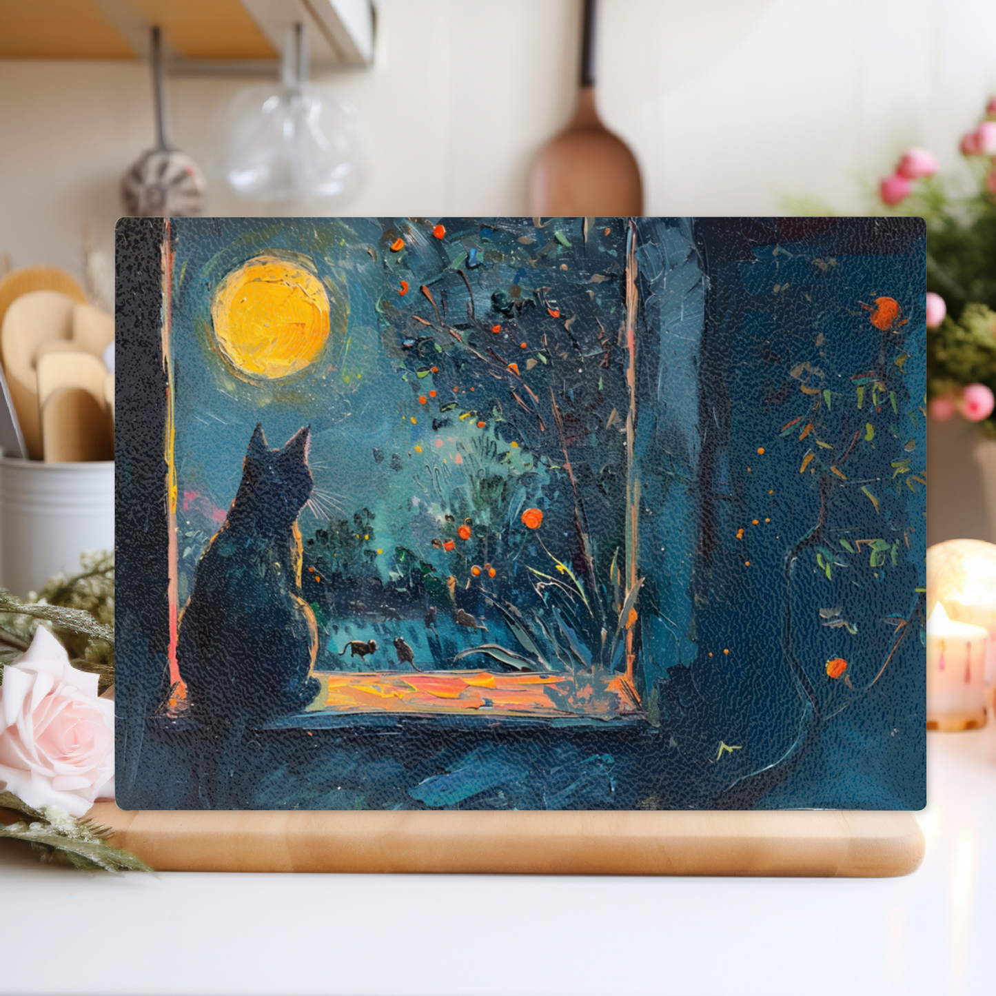 Window to the Wild Textured Glass Chopping Boards