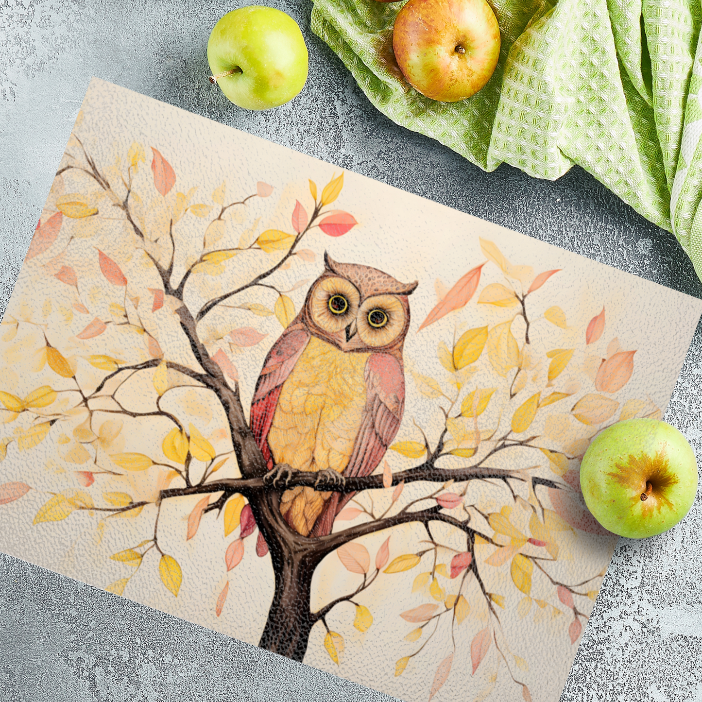 Owls Perch Textured Glass Chopping Boards