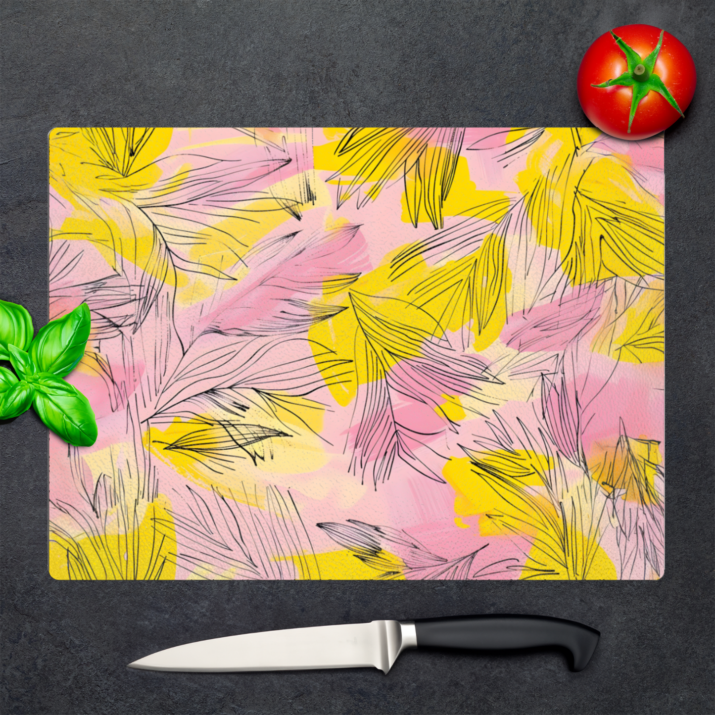 Petalscape Textured Glass Chopping Boards