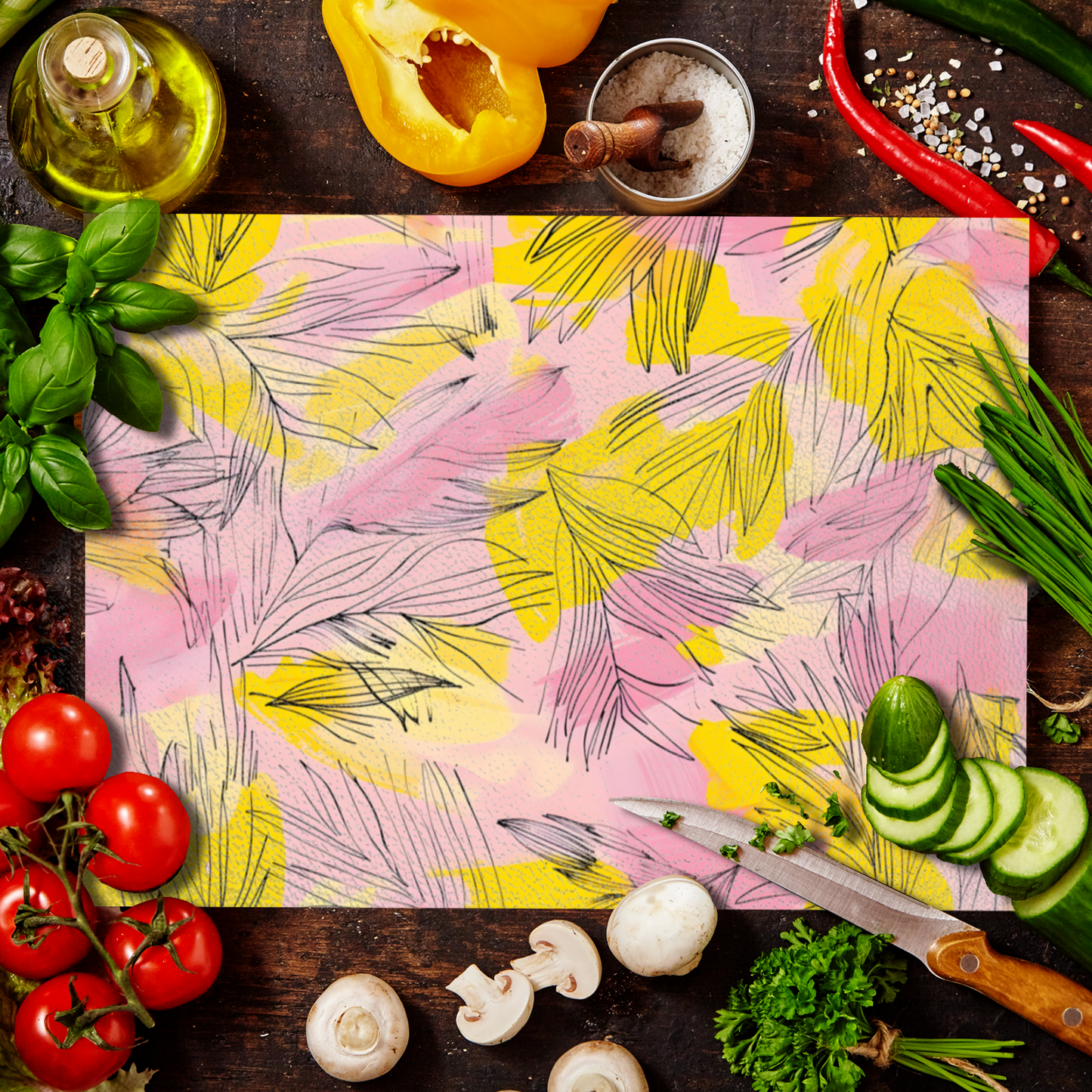 Petalscape Textured Glass Chopping Boards