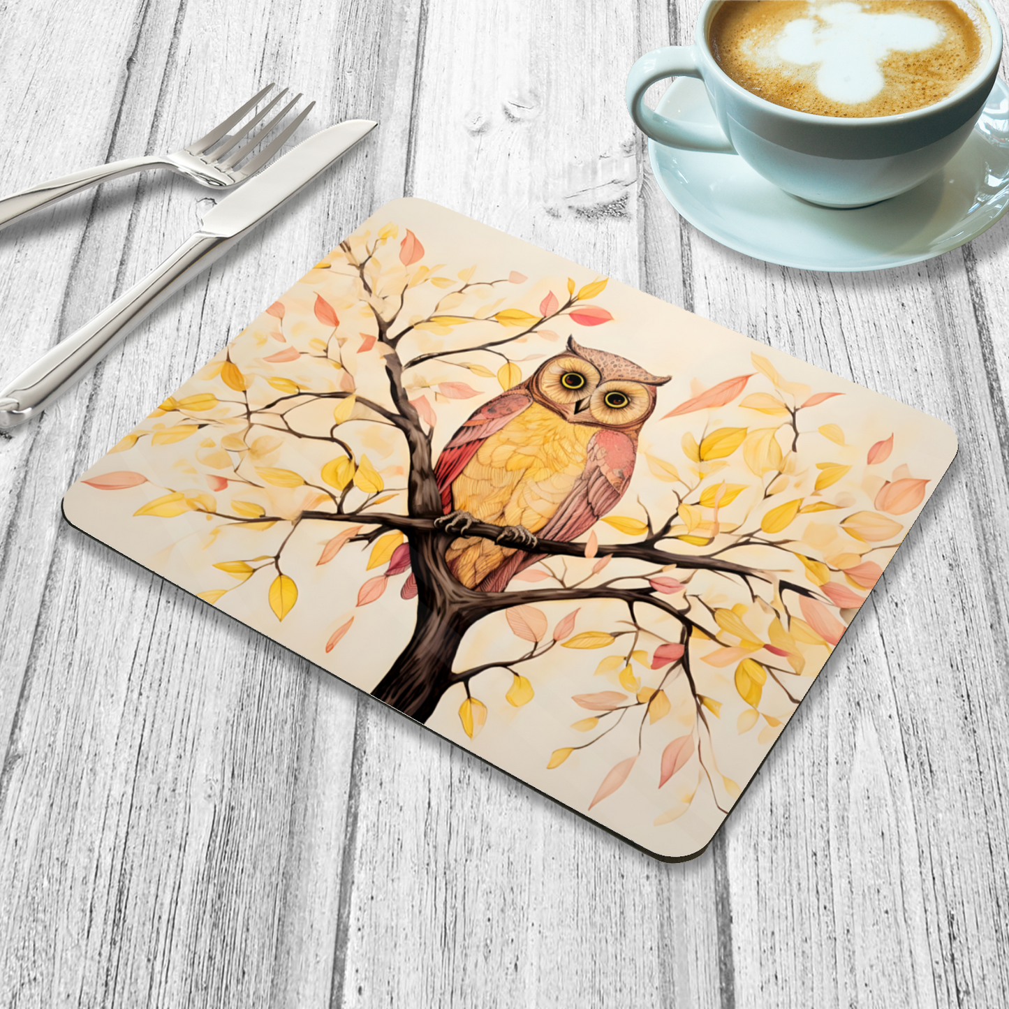 Owls Perch Wooden Placemat