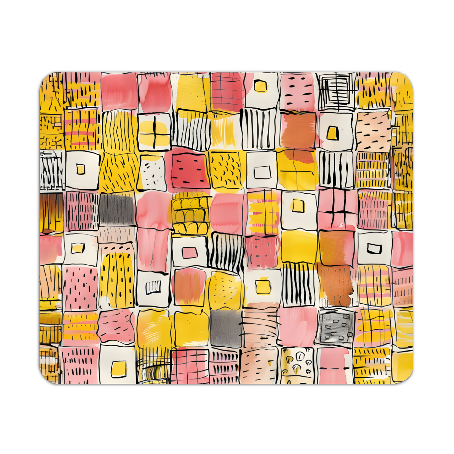 Patchwork Delight Wooden Placemat