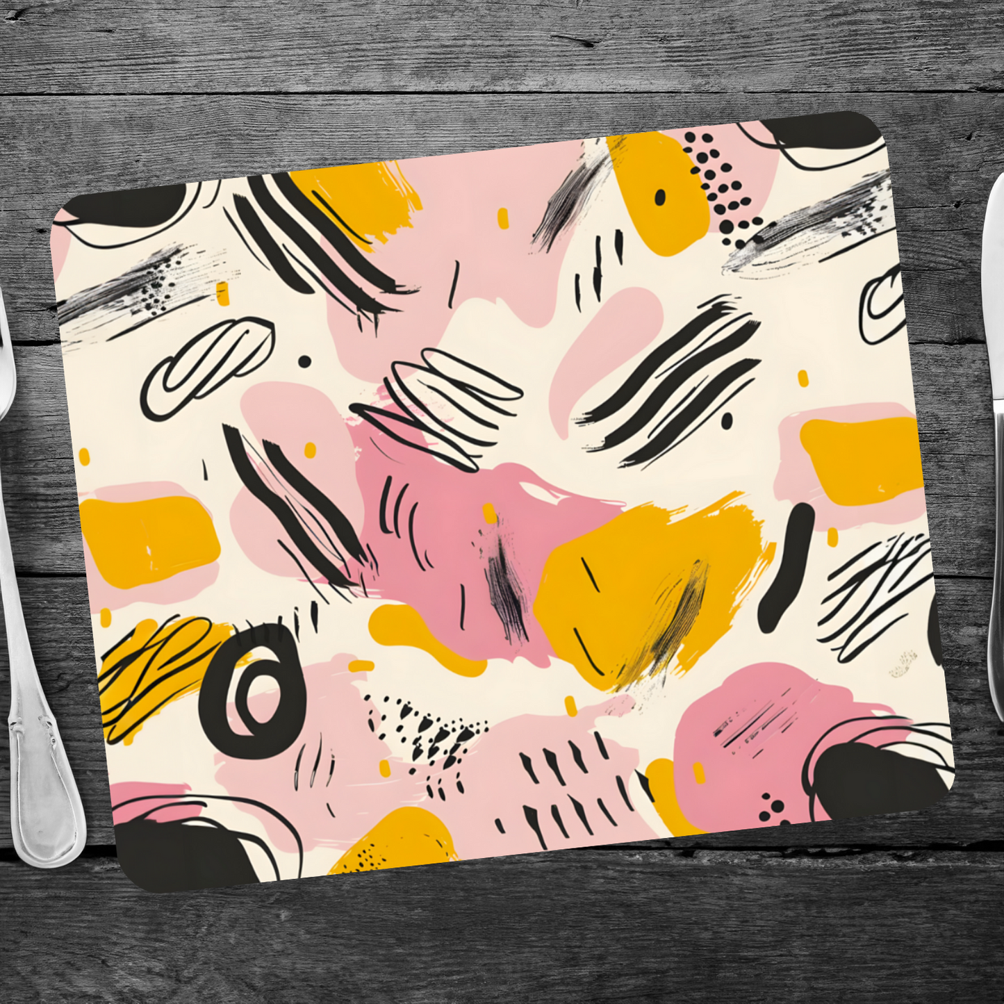 Floral Dance Wooden Placemat