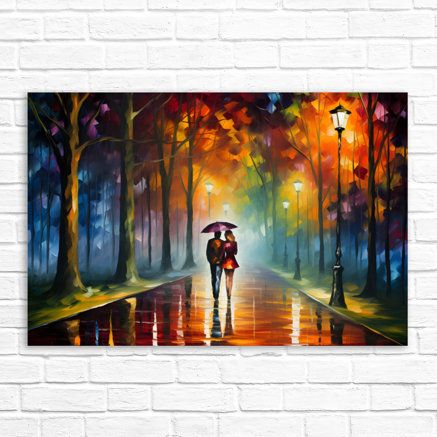 Autumnal Reflections Deluxe Box Landscape Canvas Print