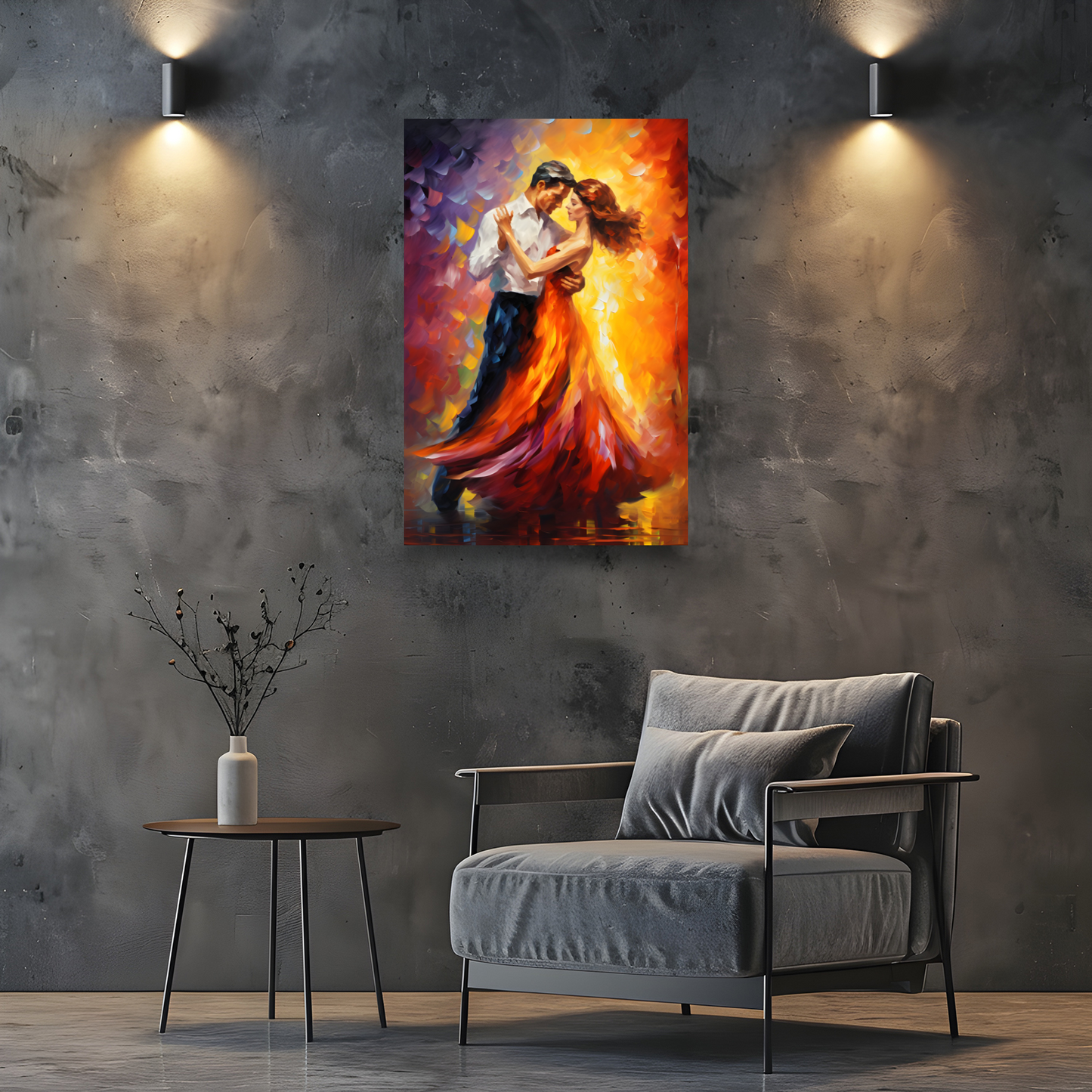 Rhythms of Passion Deluxe Box Portrait Canvas Print