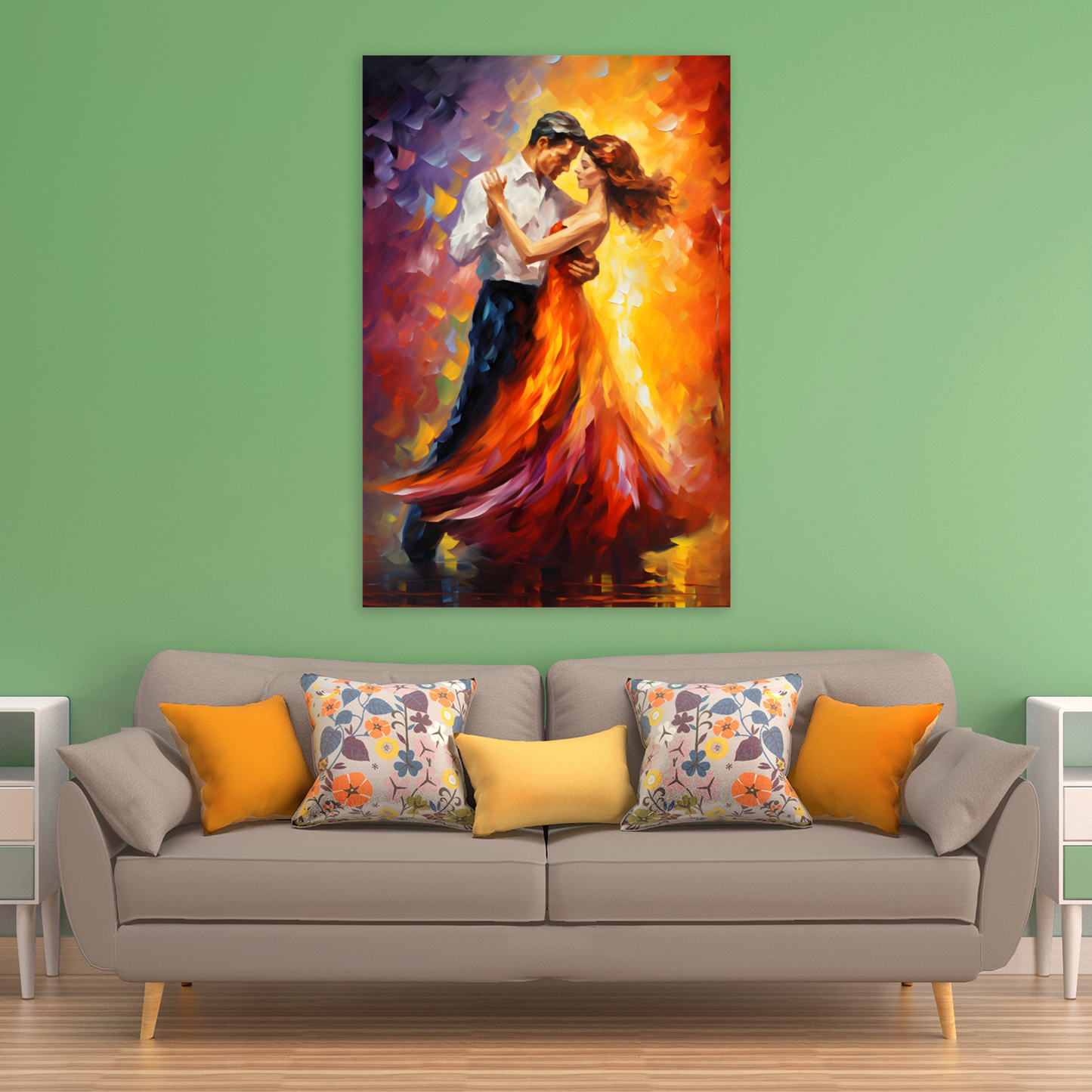 Rhythms of Passion Deluxe Box Portrait Canvas Print