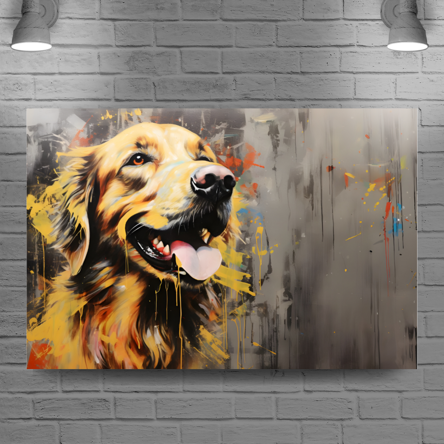 Retriever Radiance Deluxe Box Landscape Canvas Prints