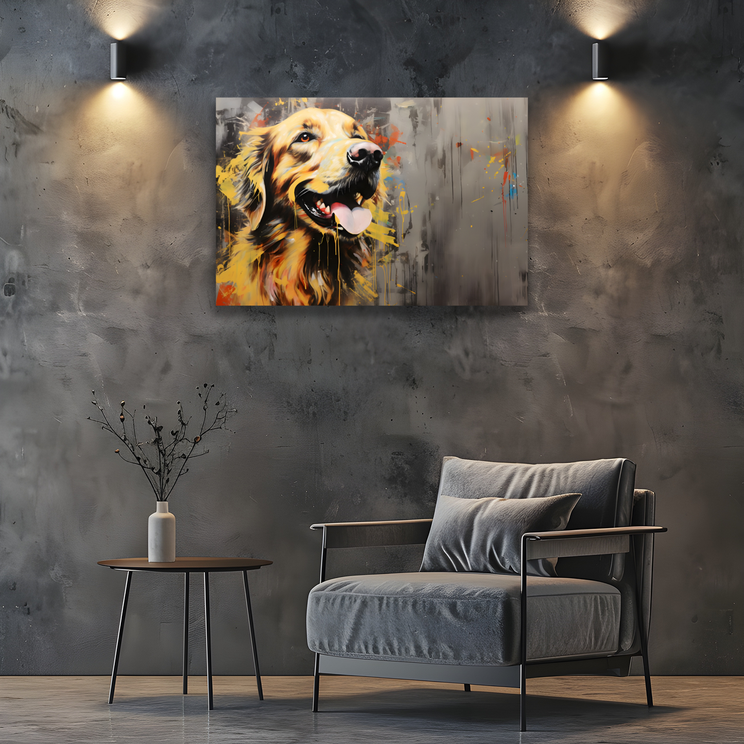 Retriever Radiance Deluxe Box Landscape Canvas Prints