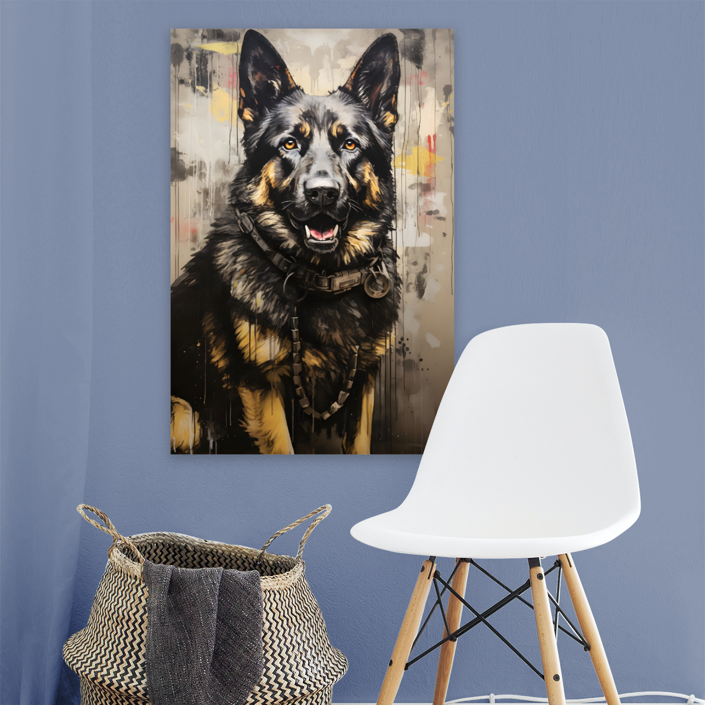 Shepherd Splash Deluxe Box Portrait Canvas Prints