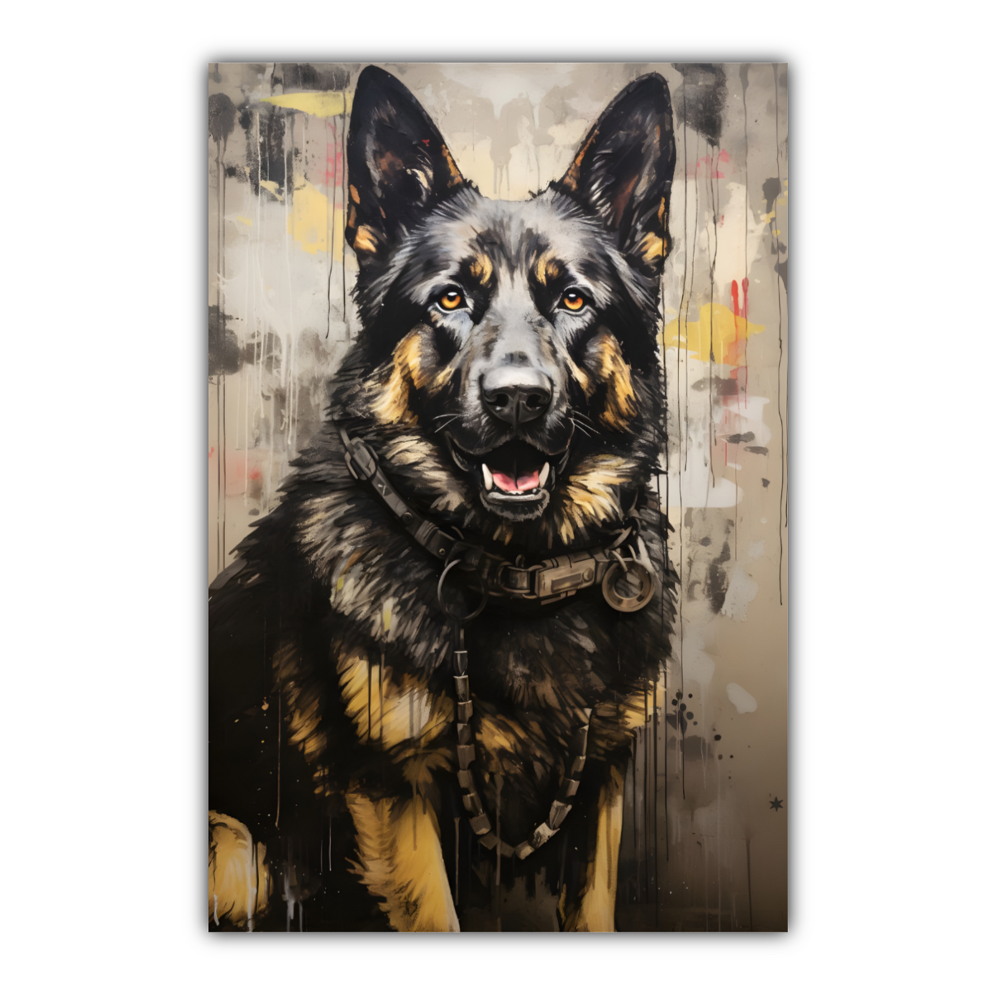 Shepherd Splash Deluxe Box Portrait Canvas Prints