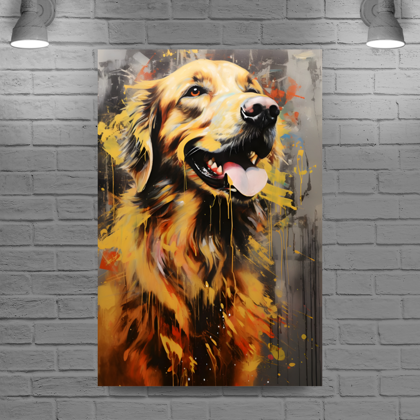 Retriever Radiance Deluxe Box Portrait Canvas Prints