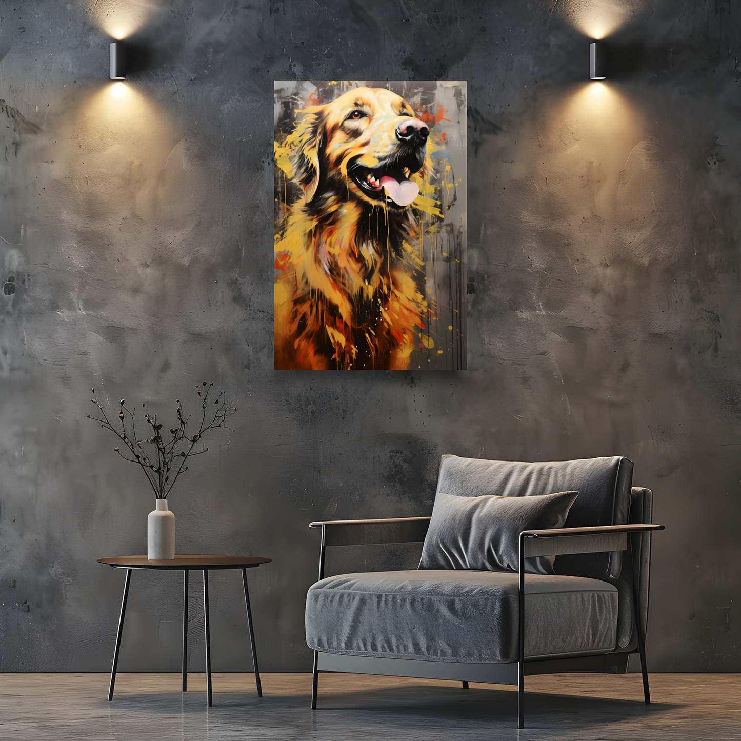Retriever Radiance Deluxe Box Portrait Canvas Prints
