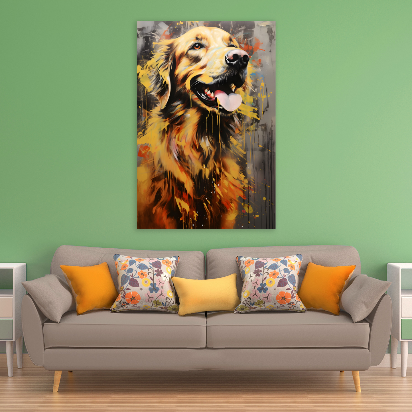 Retriever Radiance Deluxe Box Portrait Canvas Prints