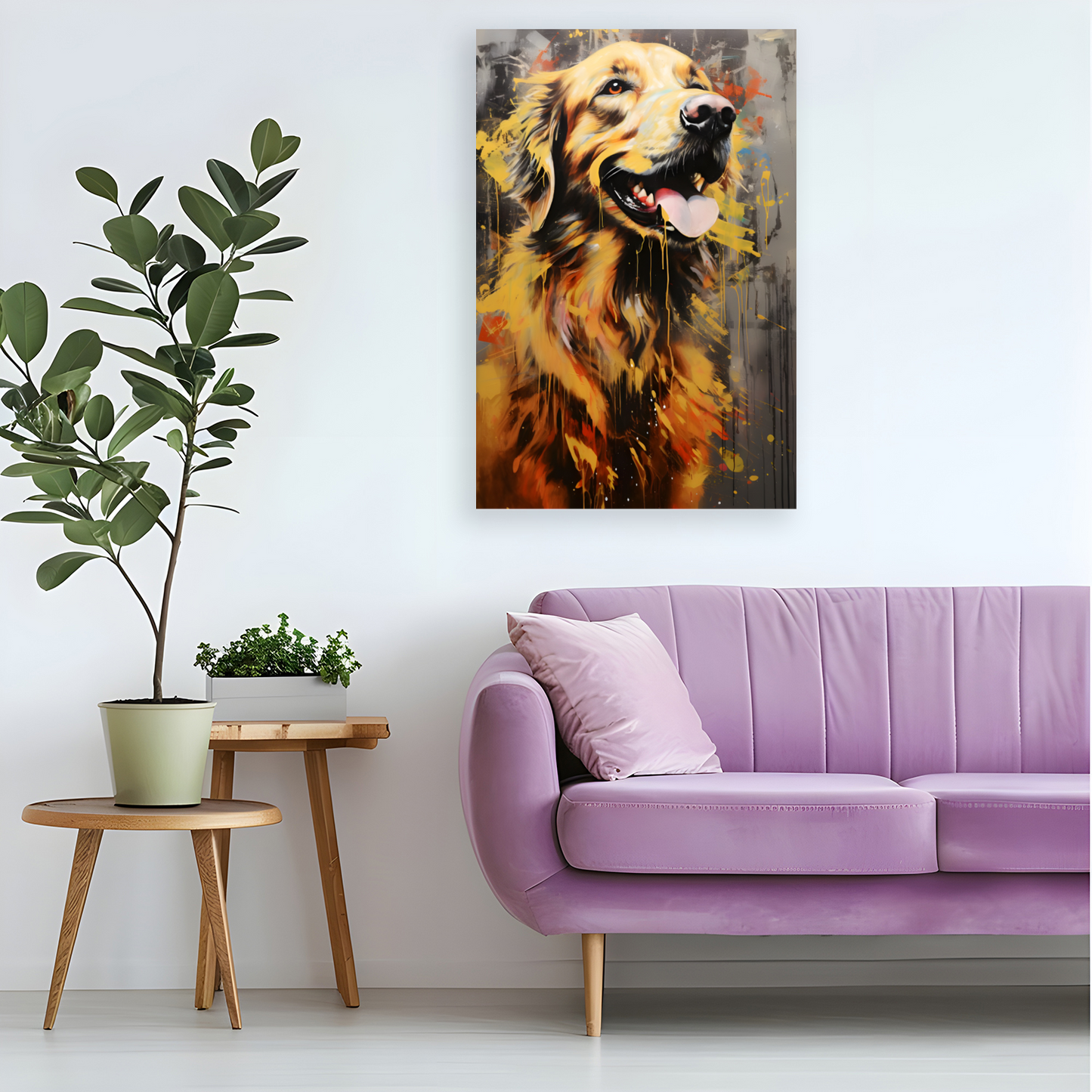 Retriever Radiance Deluxe Box Portrait Canvas Prints